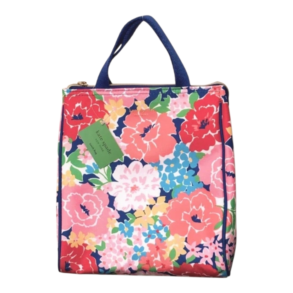 Kate Spade Colorful Floral Lunch Bag NWT